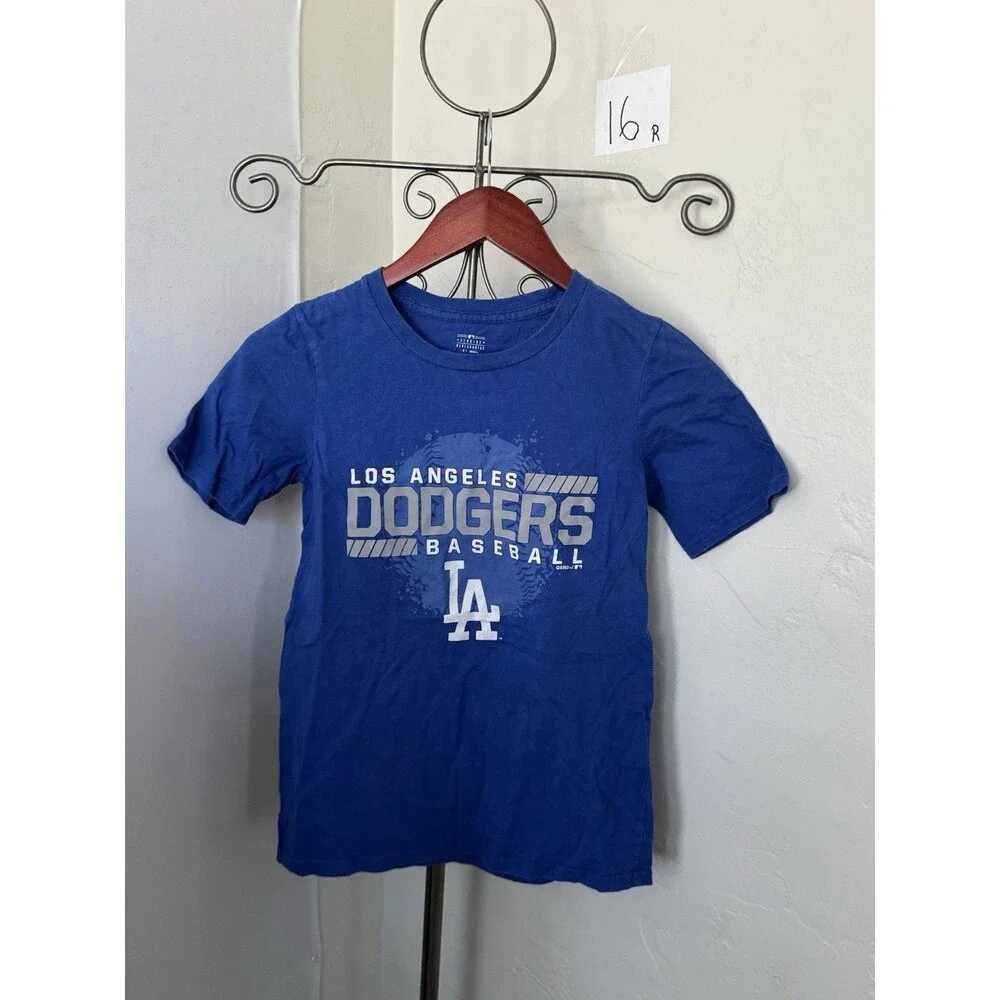 LA Dodgers Baseball T-Shirt Youth Medium (10/12) Blue MLB Gen2